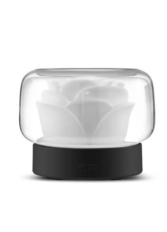 Difuzor de aromaterapie cu design floral și lumină LED (3)